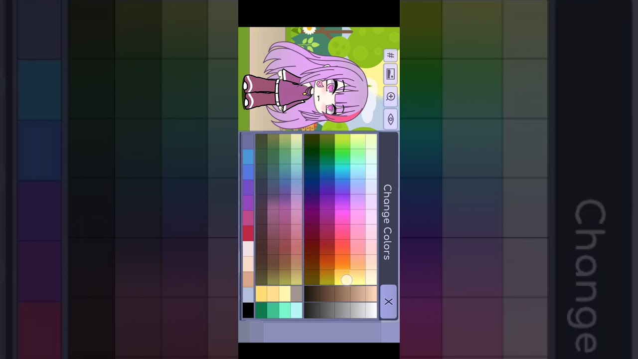me playing gacha life with you guys (for today) making an oc