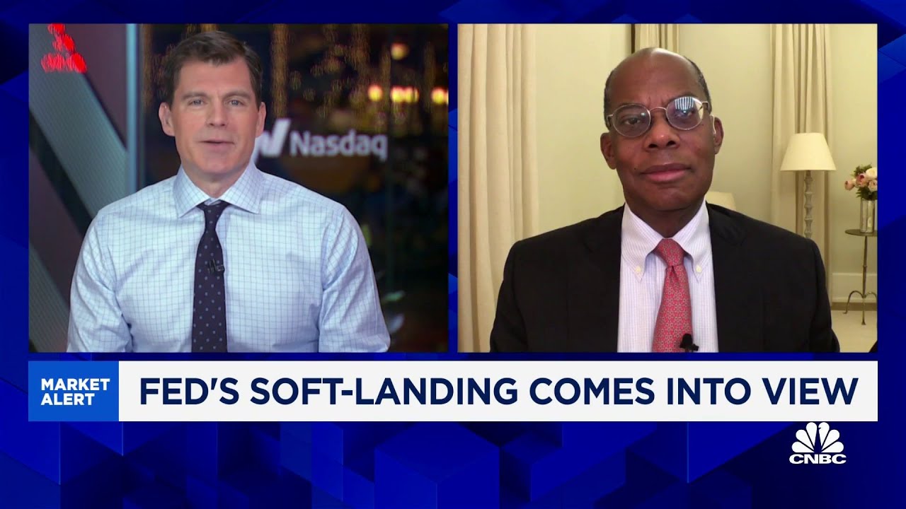 The market has gotten itself 'too excited' about a quick move down in rates, says Roger Ferguson