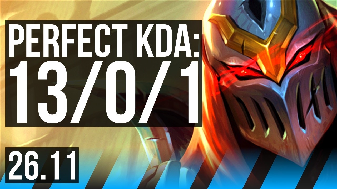 ZED vs YONE (MID) | Perfect KDA: 13/0/1 | KR Master | 26.11