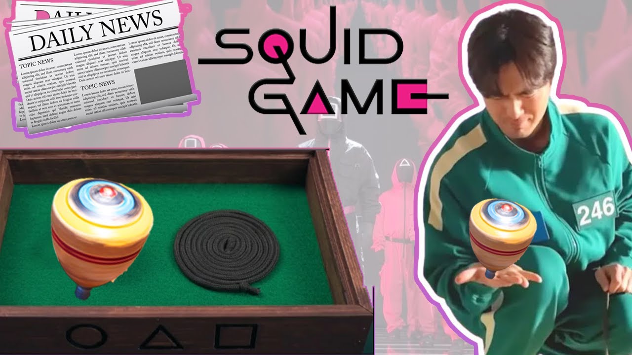 Spinning Top Game From Squid Game  | How To Make Spinning Top