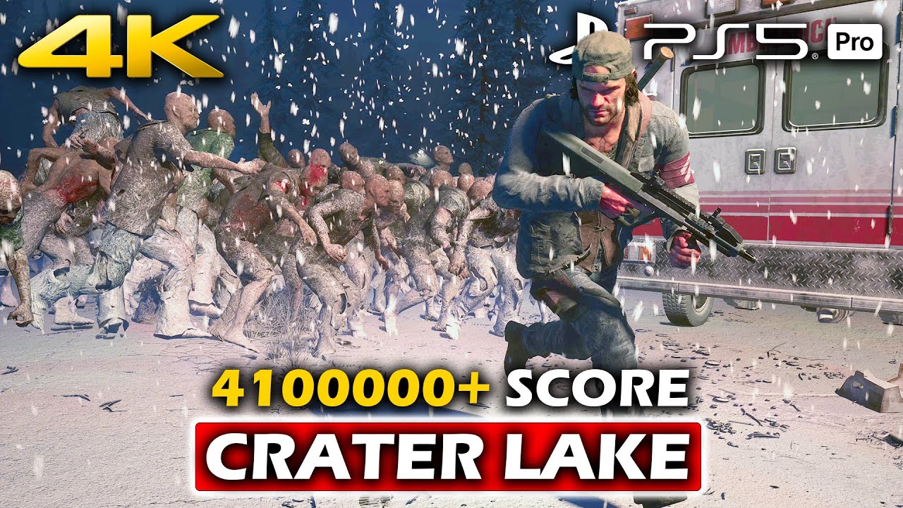 DAYS GONE REMASTERED - Horde Assault 4100000+ Score Crater Lake Map Gameplay | PS5 PRO (4K 60FPS)
