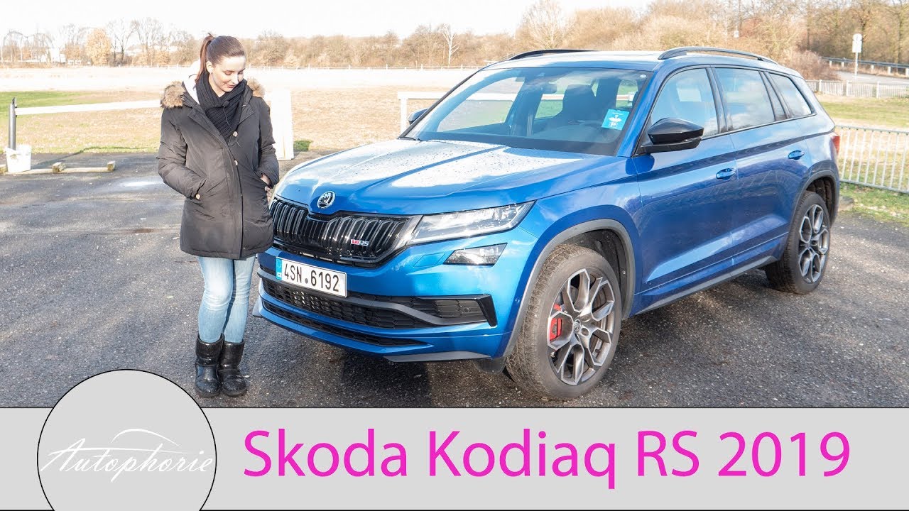2019 Skoda Kodiaq RS Fahrbericht / GIRLS REVIEW / Larissa testet - Autophorie