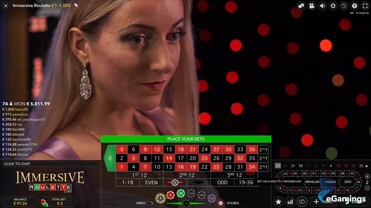 Evolution Gaming - Immersive Roulette - Gameplay demo