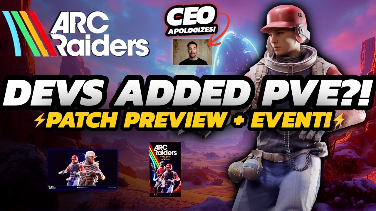 Arc Raiders - Shared WATCH Event | CEO Apologizes | + Patch PREVIEW