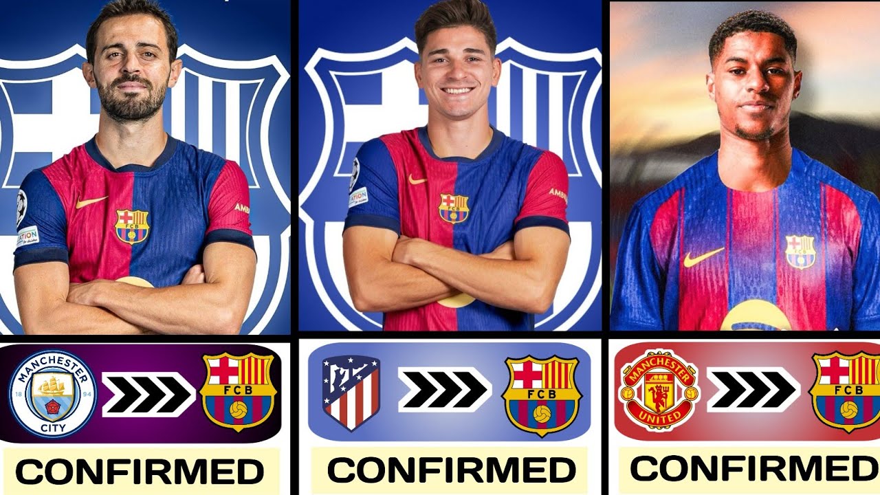 Barcelona All Confirmed Transfer News 2025 | Rashford to Barcelona, Alvarez to Barcelona..🤯✅