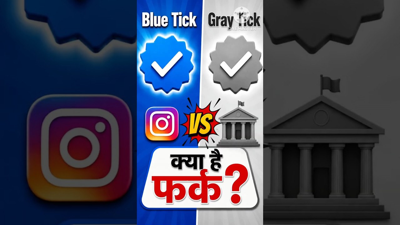 Instagram Blue Tick 🆚 Gray Tick | क्या है असली फर्क? 😱 (2026)