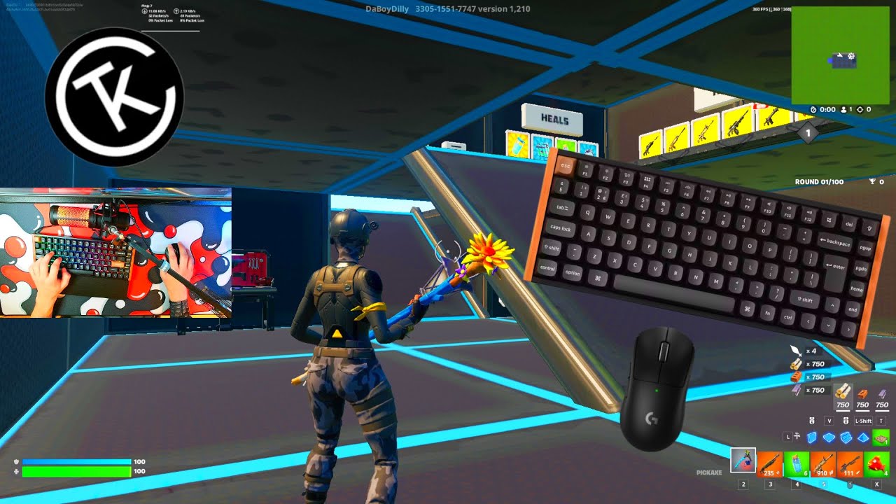 ⭐️Unboxing Keychron K2 HE Keyboard⭐️ASMR Chill 🤩3V3V3 Go Goated 🎧 Satisfying Fortnite 360 FPS 4K⭐️
