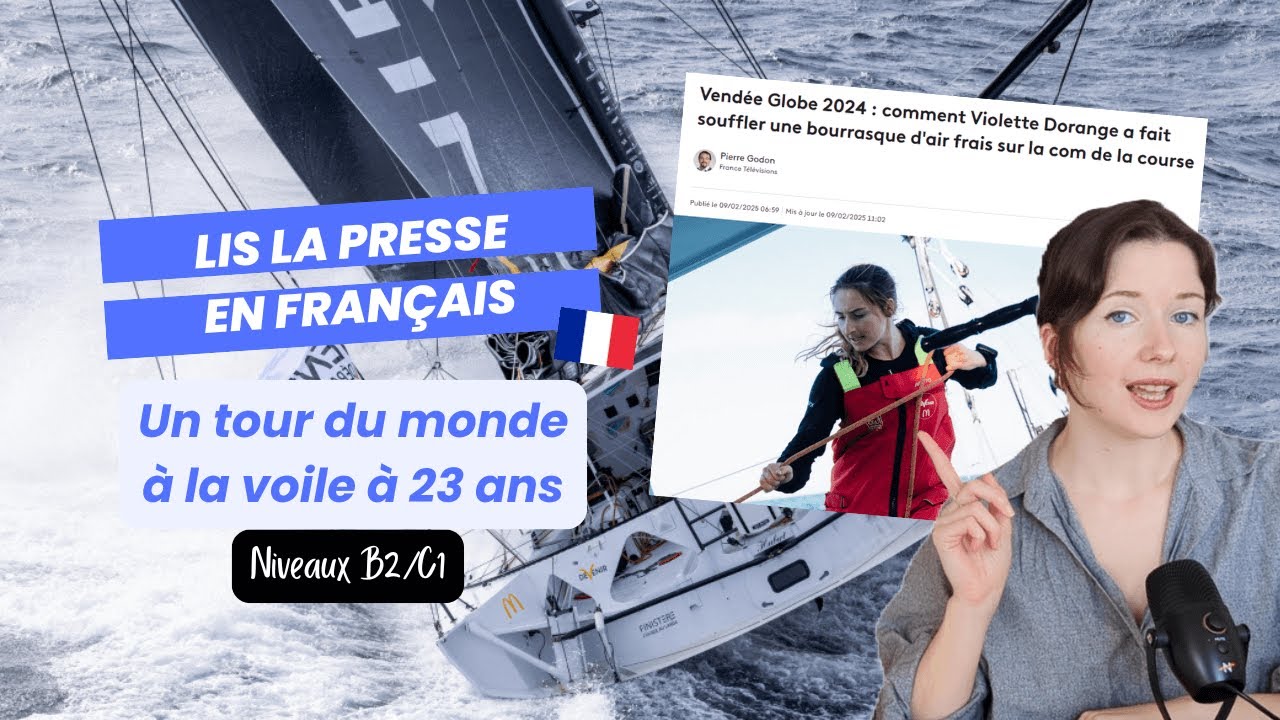 Un tour du monde à 23 ans 🤩 Lis l'actu en français - PDF GRATUIT (B2/C1)