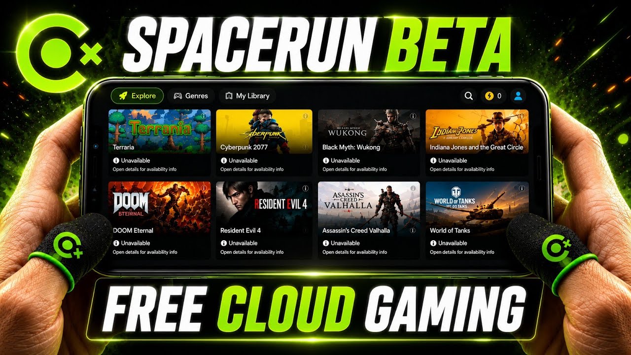 Spacerun Cloud Gaming Beta | Play Any PC Game on Mobile For Unlimited Time | Must Try!