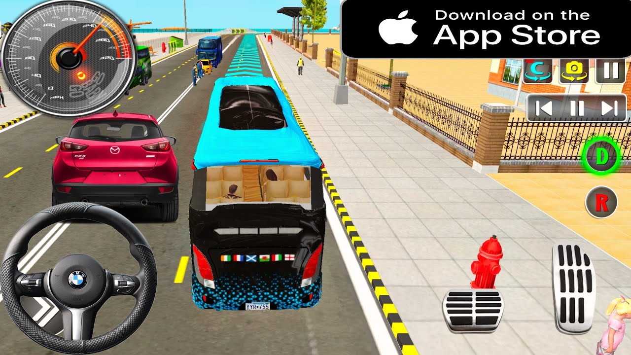 Euro Bus Driving Game 2024 Indonesia Bus Simulator  Public Transportation Android Gameplay