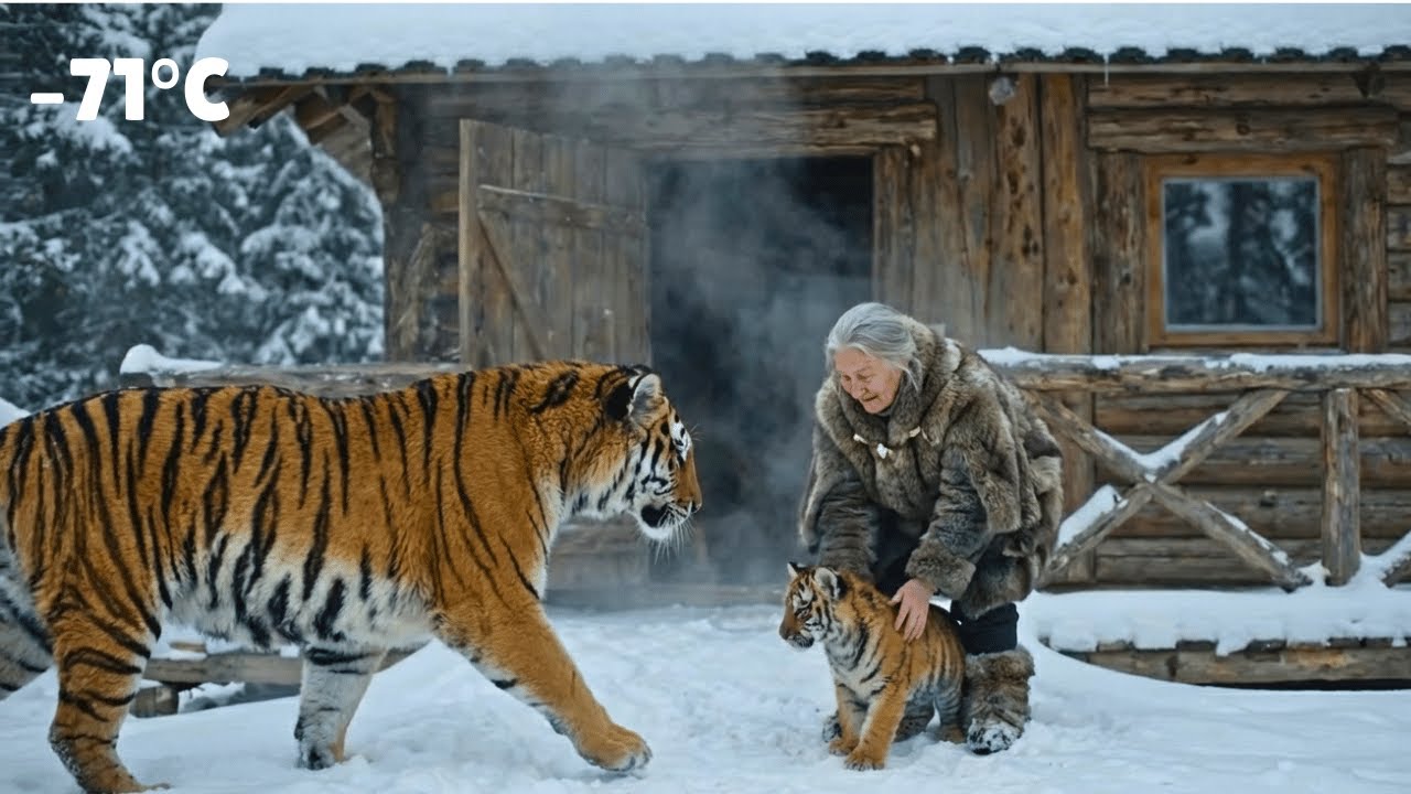 She Saved a Freezing Tiger Cub ❄️  Heartwarming Wildlife Rescue at Her Door 🐯 Pure Nature ASMR & Am