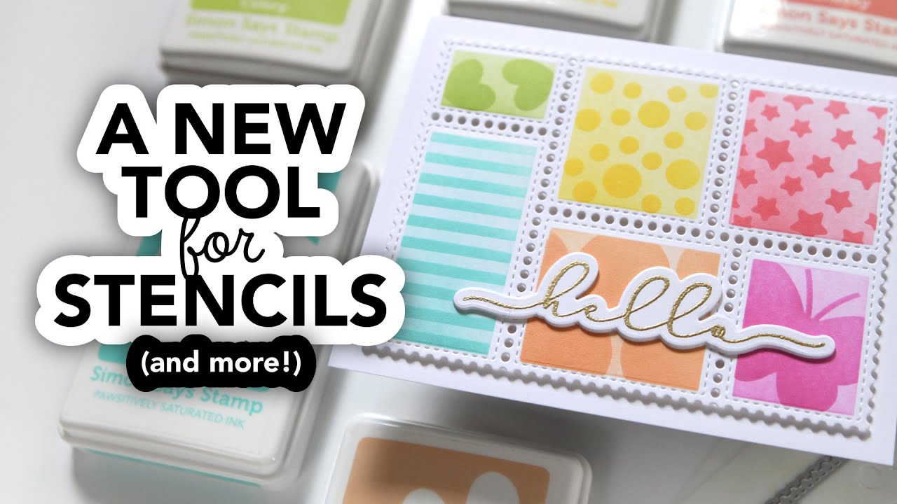 A cool new tool for stenciling, and more! @Waffleflowercrafts Grip Mats!