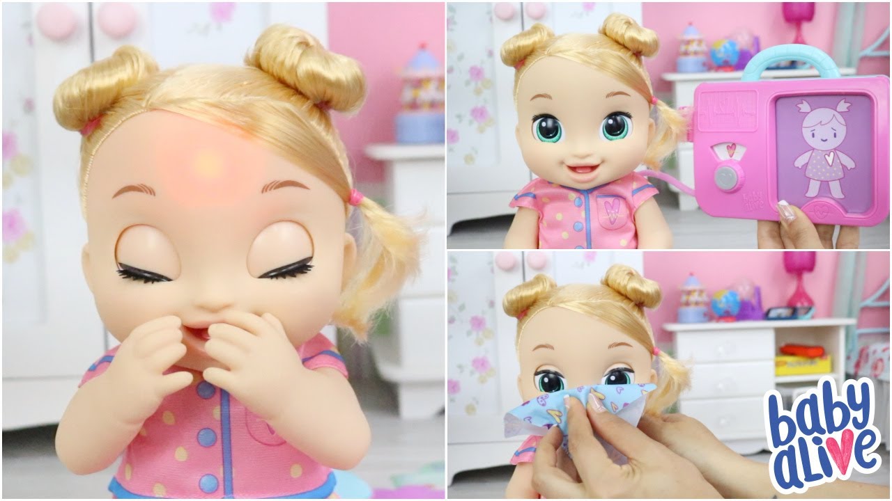 NOVA BABY ALIVE LULU ACHOO QUE ESPIRRA DE VERDADE