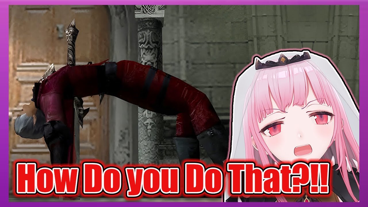 Calli reaction to dante gets Alastor in Devil May Cry 1【hololive en】