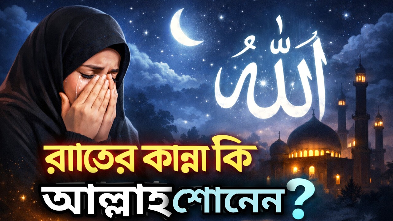 রাতের নিঃশব্দ কান্না কি আল্লাহর কাছে পৌঁছে?🤲🤲 | Islamic Reminder
