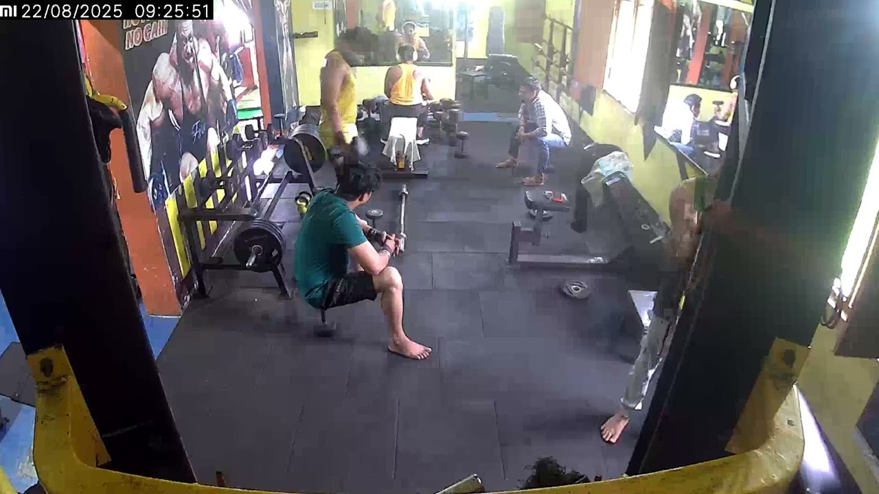 GYM VIDEO (CCTV CAMERA VIDEO RECORD)#shorts #real #gym #viral 