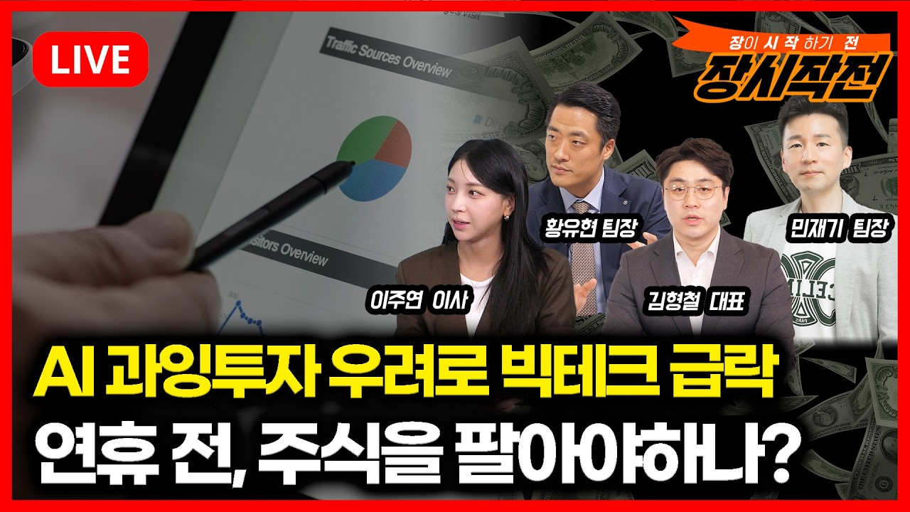 [2월13일 #장시작전] 뉴욕증시 하락, AI과잉투자 우려로 빅테크 급락, 애플-5% / 설 연휴 하루 전, 주식을 살까? 팔까?