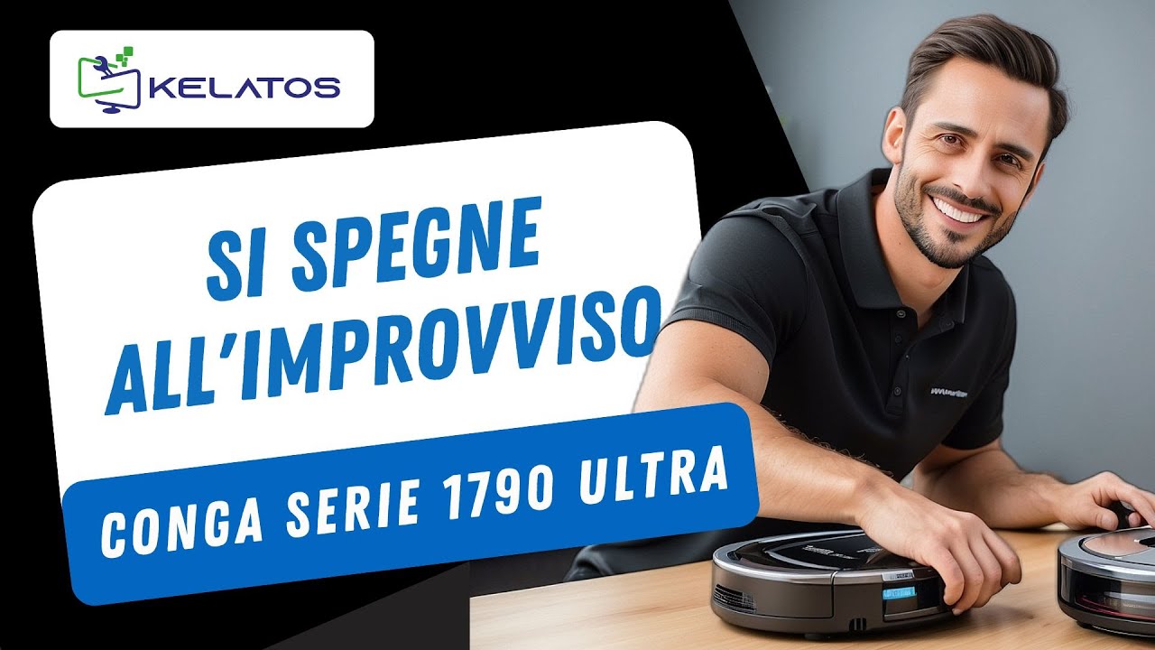 Come riparare una Cecotec Conga Serie 1790 Ultra che si spegne improvvisamente e continuamente?