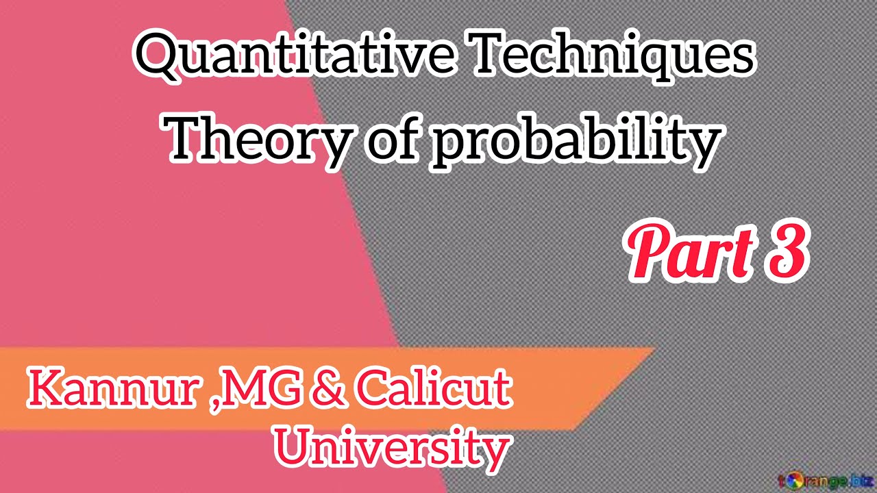 ~3~QT-Theory of Probability