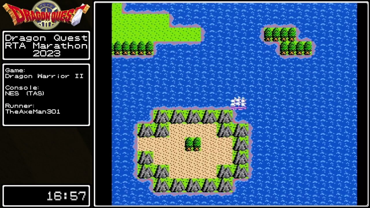 Dragon Quest RTA Marathon 2023 | Dragon Warrior II TAS by theaxeman301