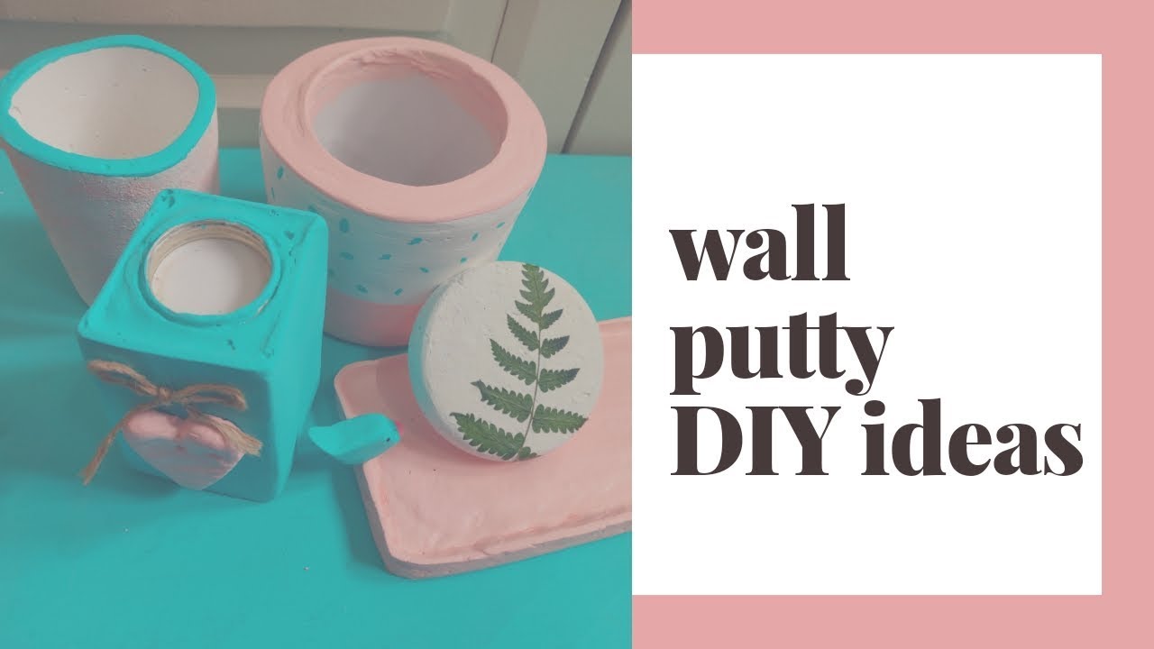 DIY ideas using wall putty ll lockdown craft ideas ll #stayhome and DIY #withme