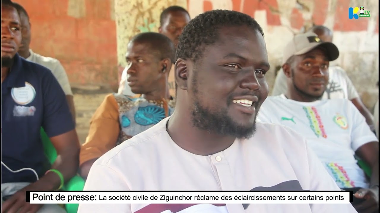 Point de Presse: La société civile de Ziguinchor demande des éclaircissement au maire Djibril Sonko
