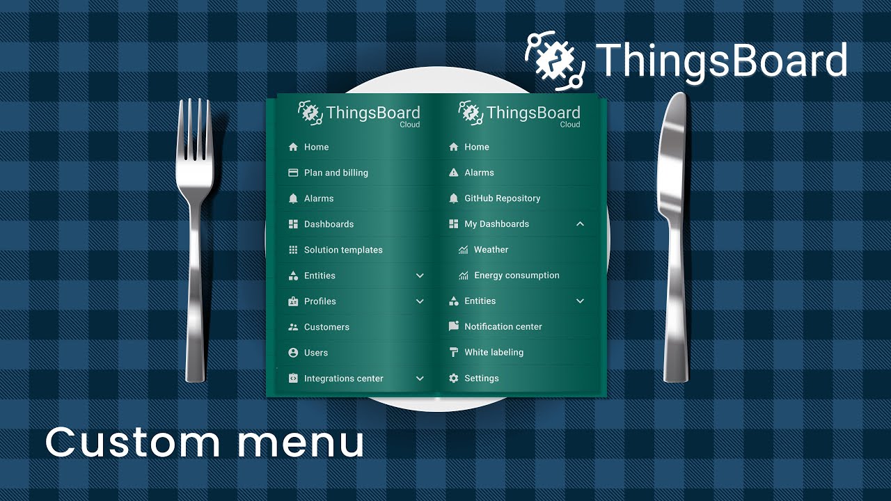 🔧Пошаговое руководство по созданию пользовательского меню ThingsBoard