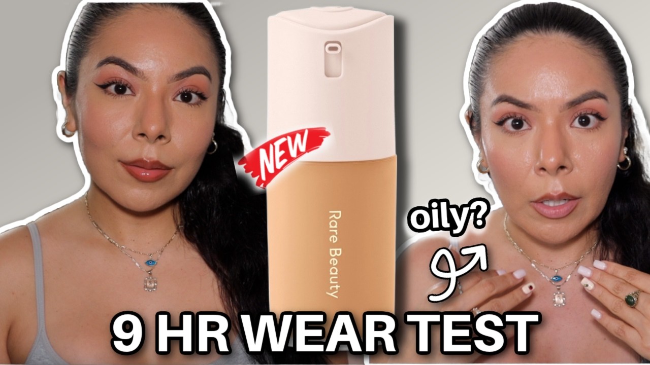 Обзор тонального крема RARE BEAUTY Natural Matte Foundation + тест на стойкость в течение 9 часов...