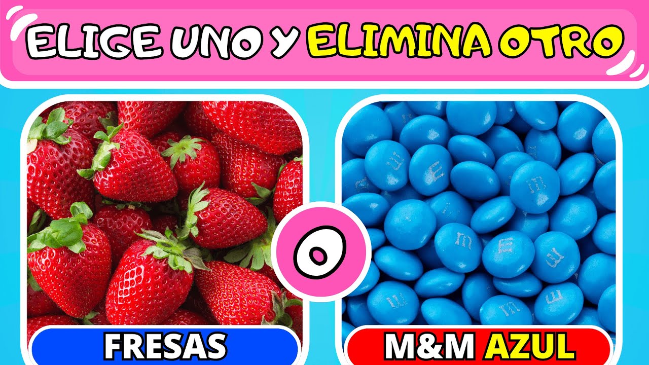 Elige Uno, Patea Uno... Comida De Colores 💙❤️