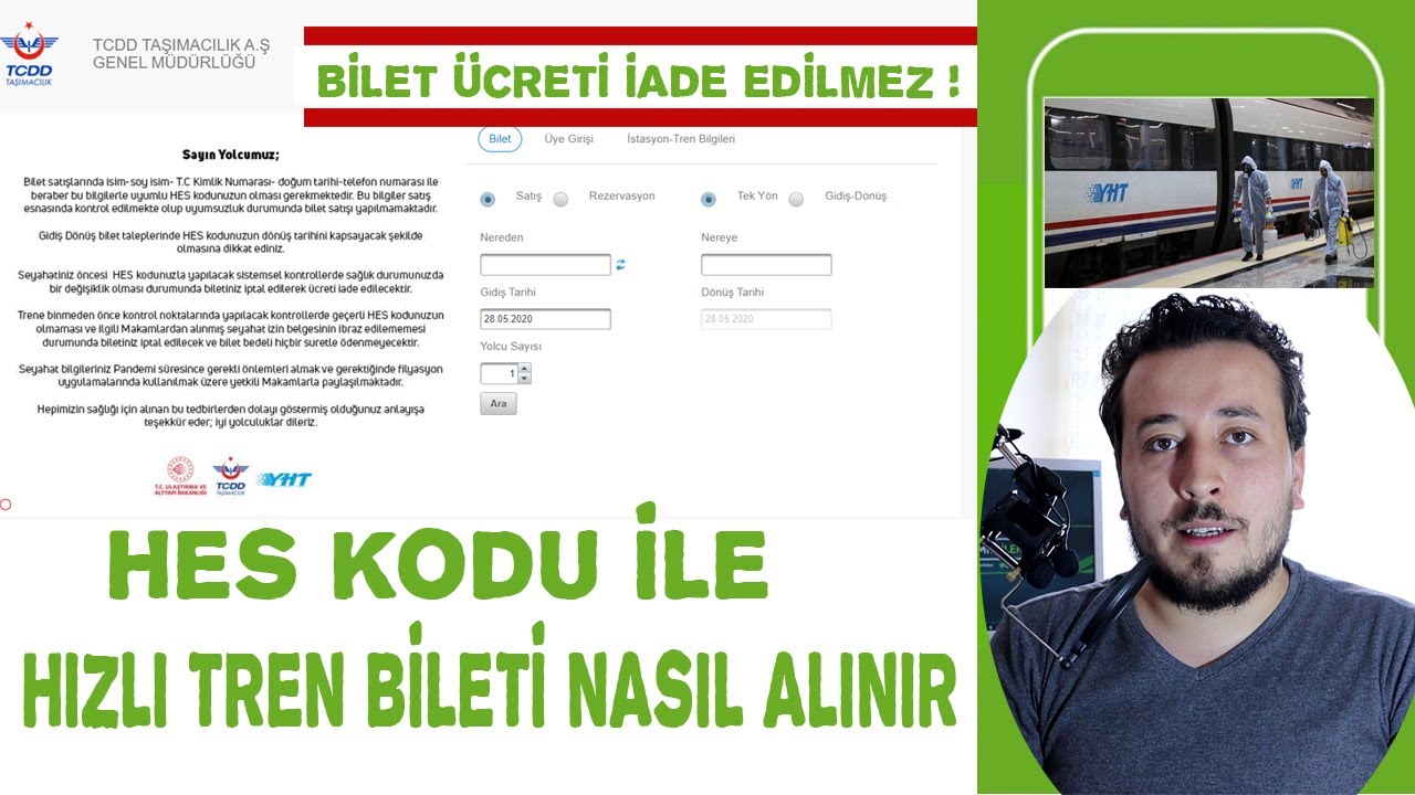 HES KODU İLE  OTOBÜS BİLETİ VE TREN BİLETİ NASIL ALINIR? BİLETİNİZ YANMASIN ! #HesKodu