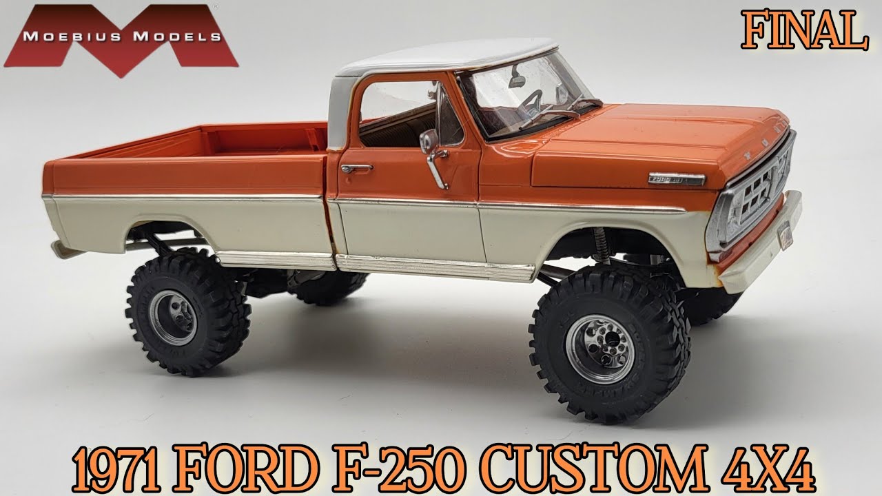 Moebius models 1971 Ford F250 custom 4x4 (final review)