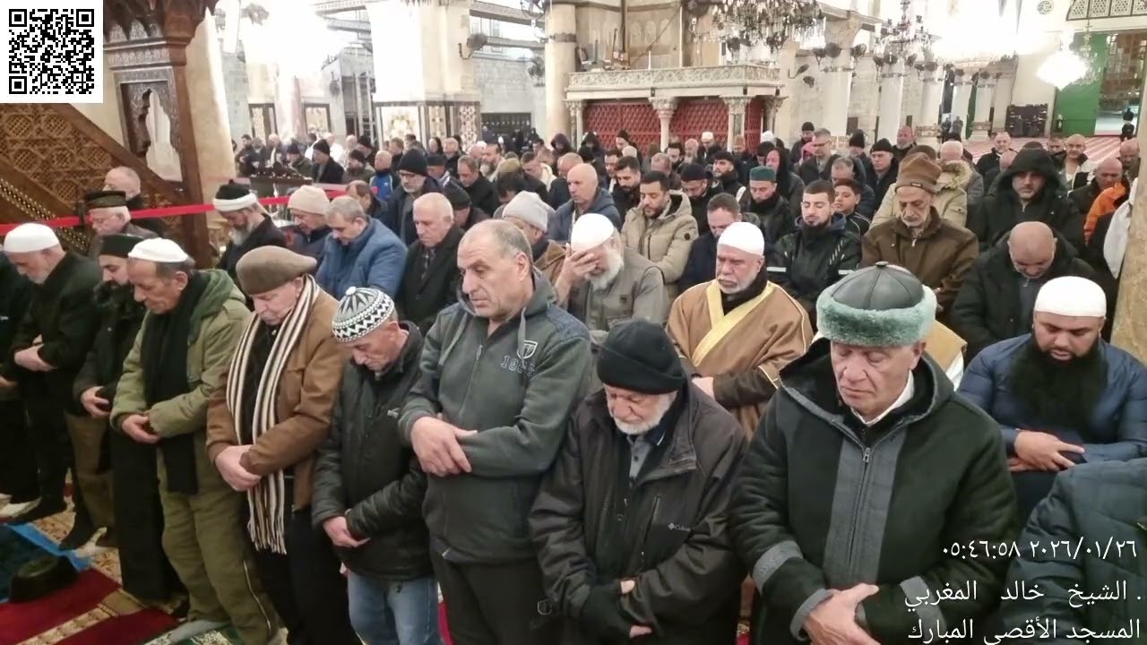 03 - صلاة الفجر للشيخ نضال درباس من المسجد الأقصى - الإثنين7 شعبان (8) 1447 - 26 كانون2 (1) 2026م