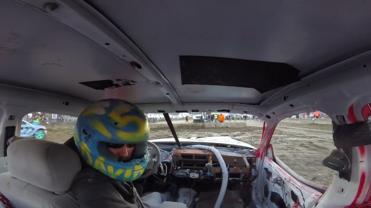David Kettlewood Inside Front 6 Cylinder Evening Demolition Derby Schaghticoke Fair 9-2-24