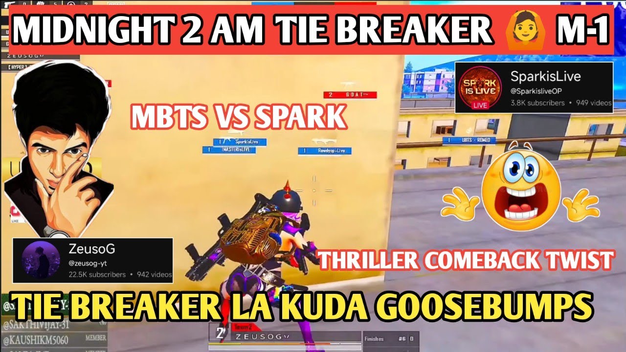 TIE BREAKER 🙆 YESTERDAY MBTS VS ROWDY 🔥 GOOSEBUMPS TWIST #bgmilive #madan #TN49YT 