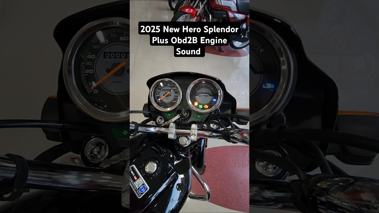 2025 New Hero Splendor Plus Obd2b Engine Sound | #anmotoexpo #shorts #exhaustsound
