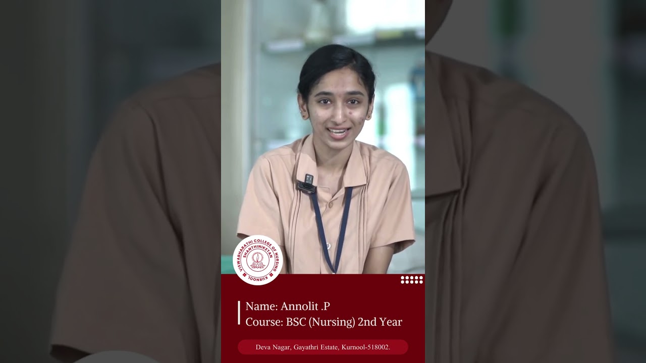 Student Testimonials Spotlight: Annolit.P from Viswabharathi College of Nursing!