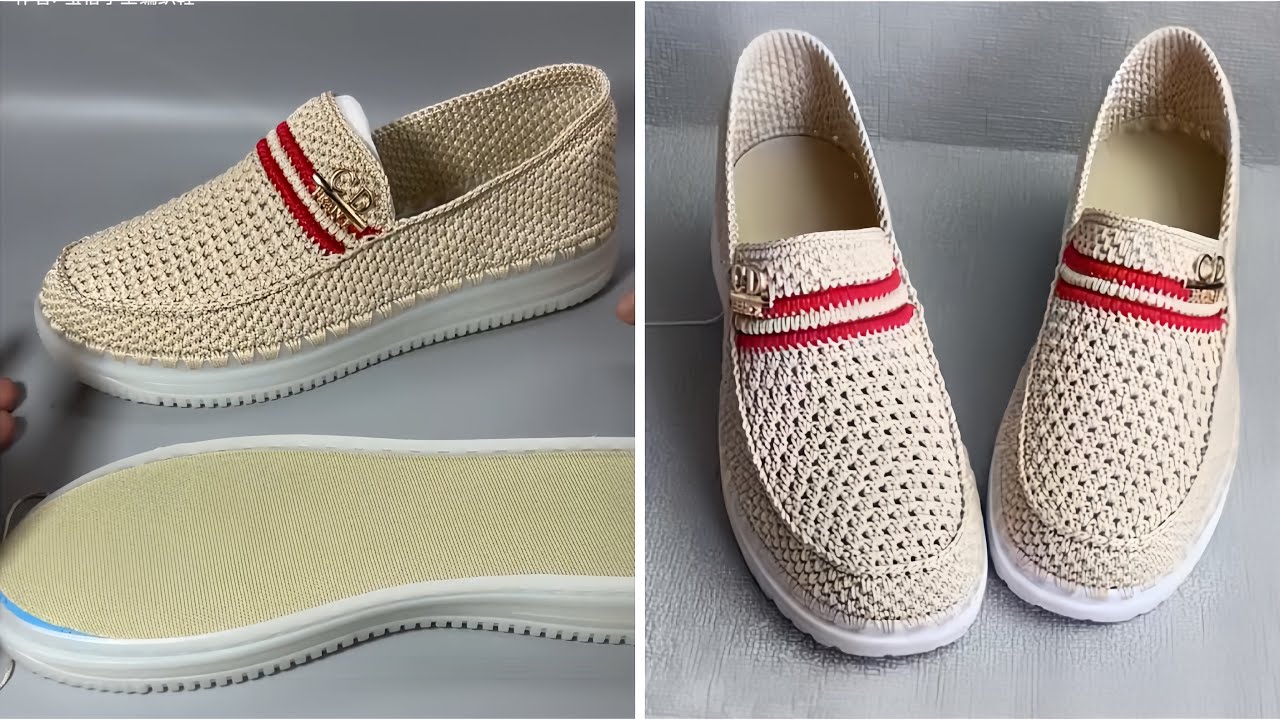 Super 💯Crochet stylist shoes for women tutorials handmade.