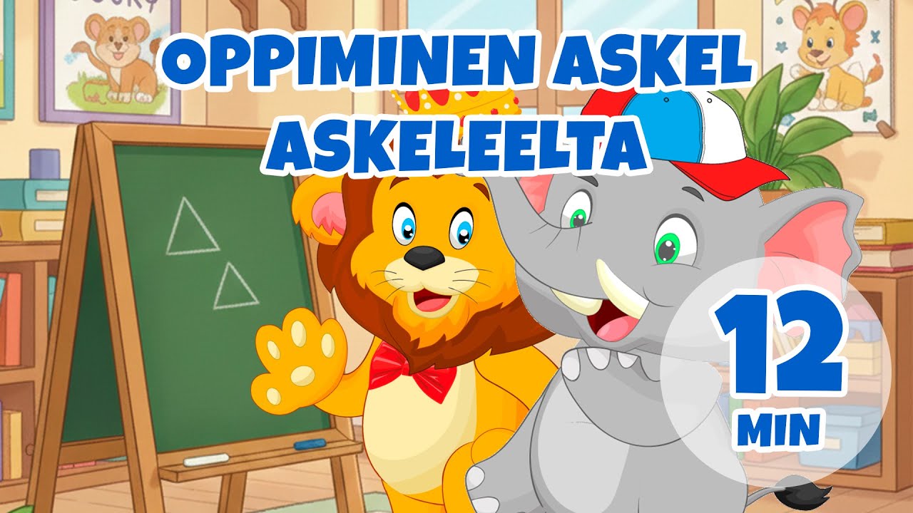 Oppiminen askel askeleelta - 12 min Giramille | Lastenlauluja ja lastenloruja