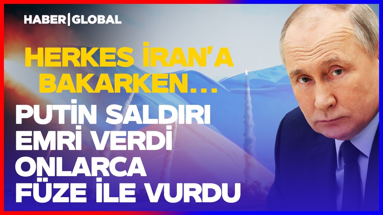 Herkes İran'a Bakarken Putin Saldırı Emri Verdi! Rusya Onlarca Füze ile Saldırı Düzenledi