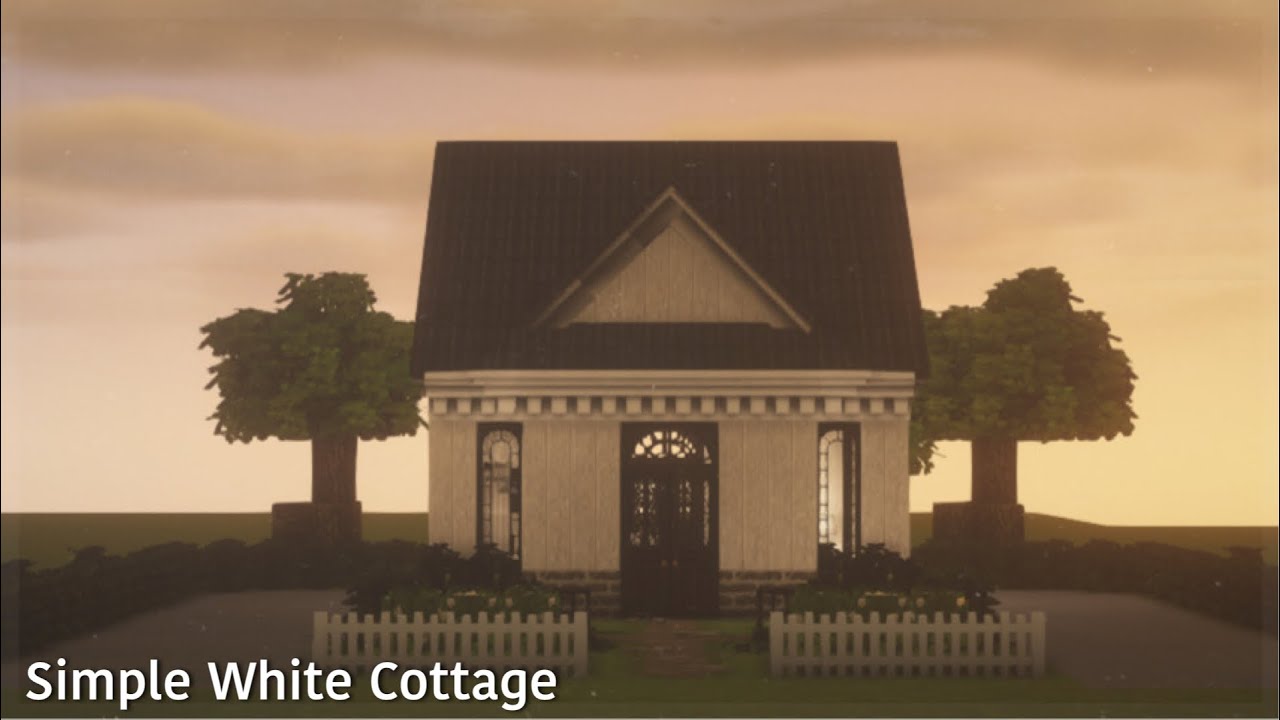 Simple White Cottatge | Minecraft Cocricot Mod Build Java - Buildtober #9