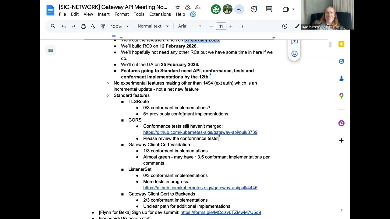 [SIG-Network] Gateway API Meeting for 2026-02-02