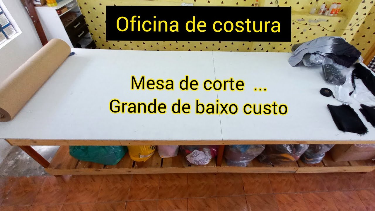 Mesa de cortar tecidos faça a sua