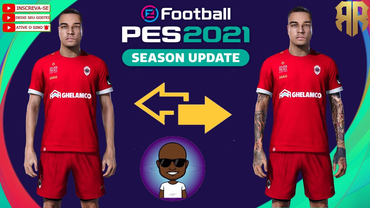 TUTORIAL DE COMO INSERIR TATTOO EM JOGADOR PES 21...INSCREVA-SE NO CANAL DEIXE SEU LIKE...