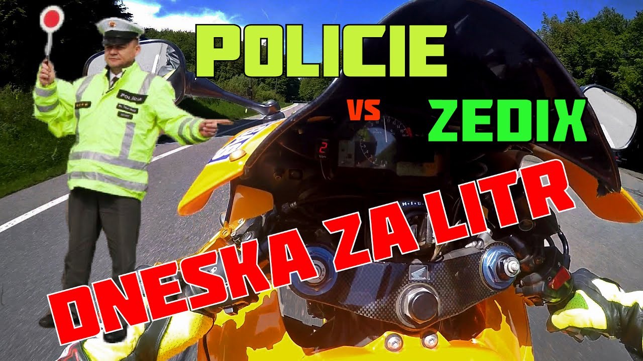 POLICIE vs ZEDIX | TAK TO M&Aacute;ME ZA 1000 KČ | MOTOVLOG