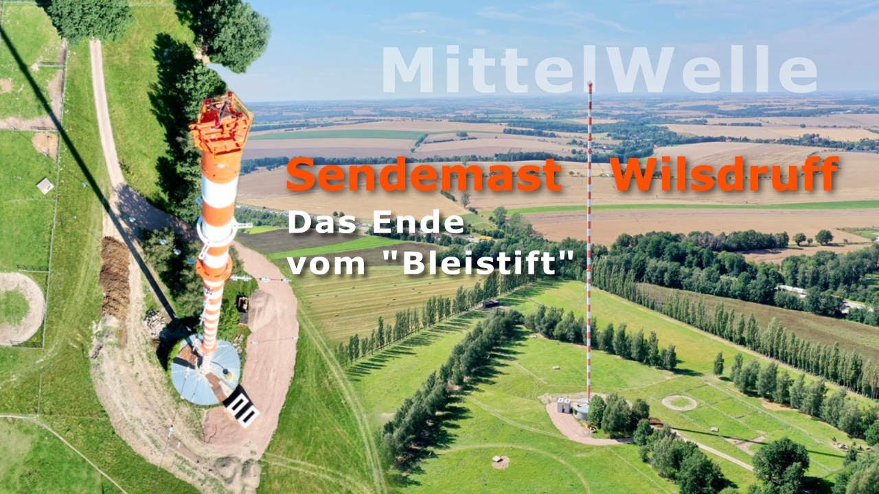 Sprengung MW-Sendemast Wilsdruff