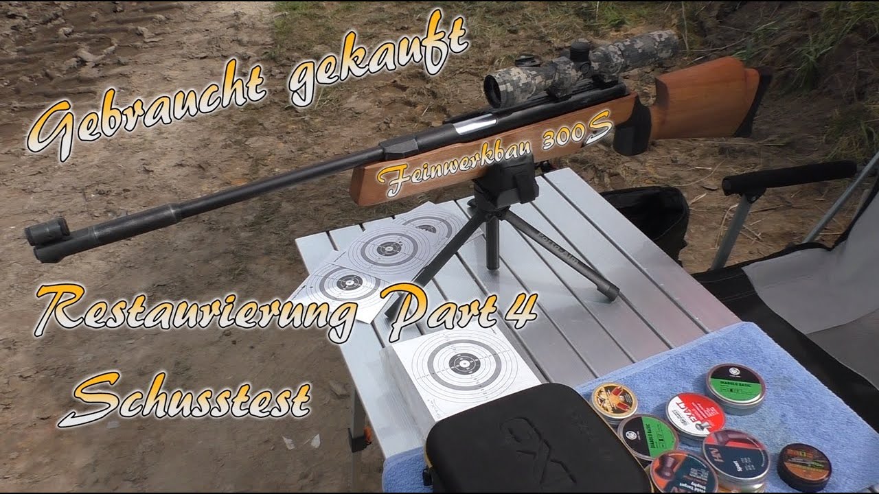 Feinwerkbau 300S (1977) Schusstest auf 10/20/50 Meter Part 4 | HD+ | German/Deutsch