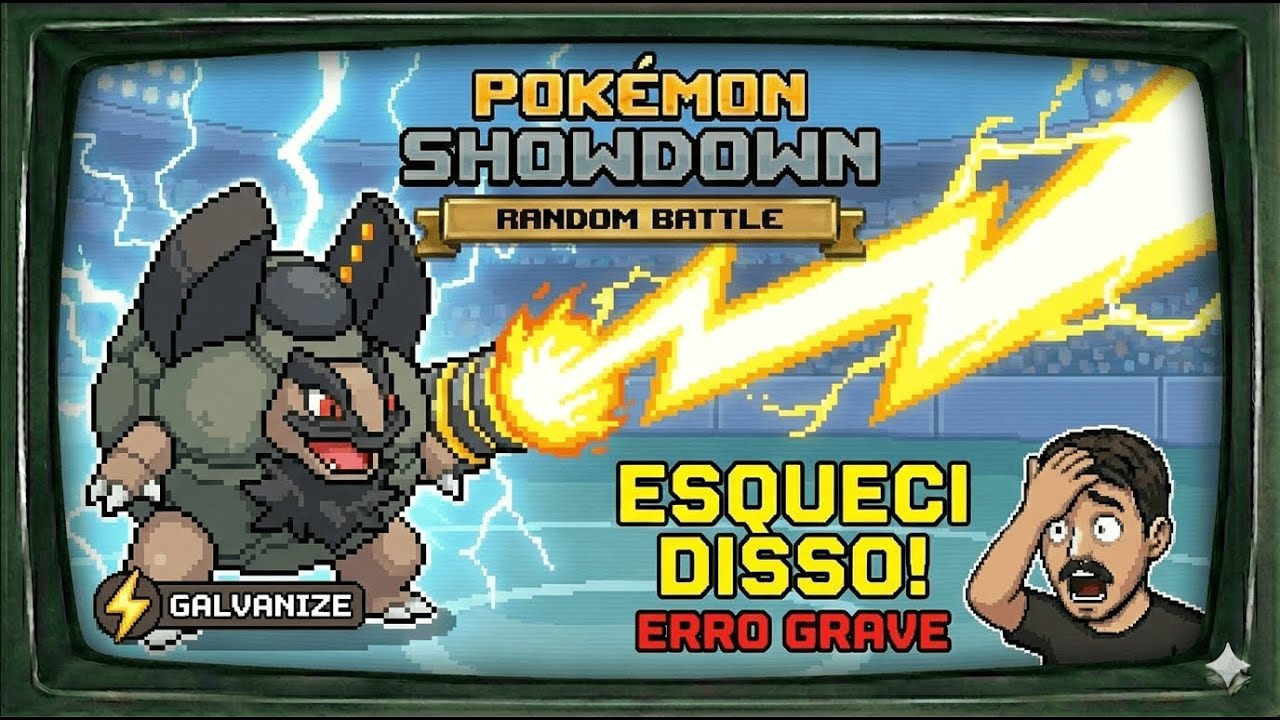 ERRO DE PRINCIPIANTE? 🤡 Não Vi o Galvanize e Entreguei o Jogo - Pokémon Showdown #60