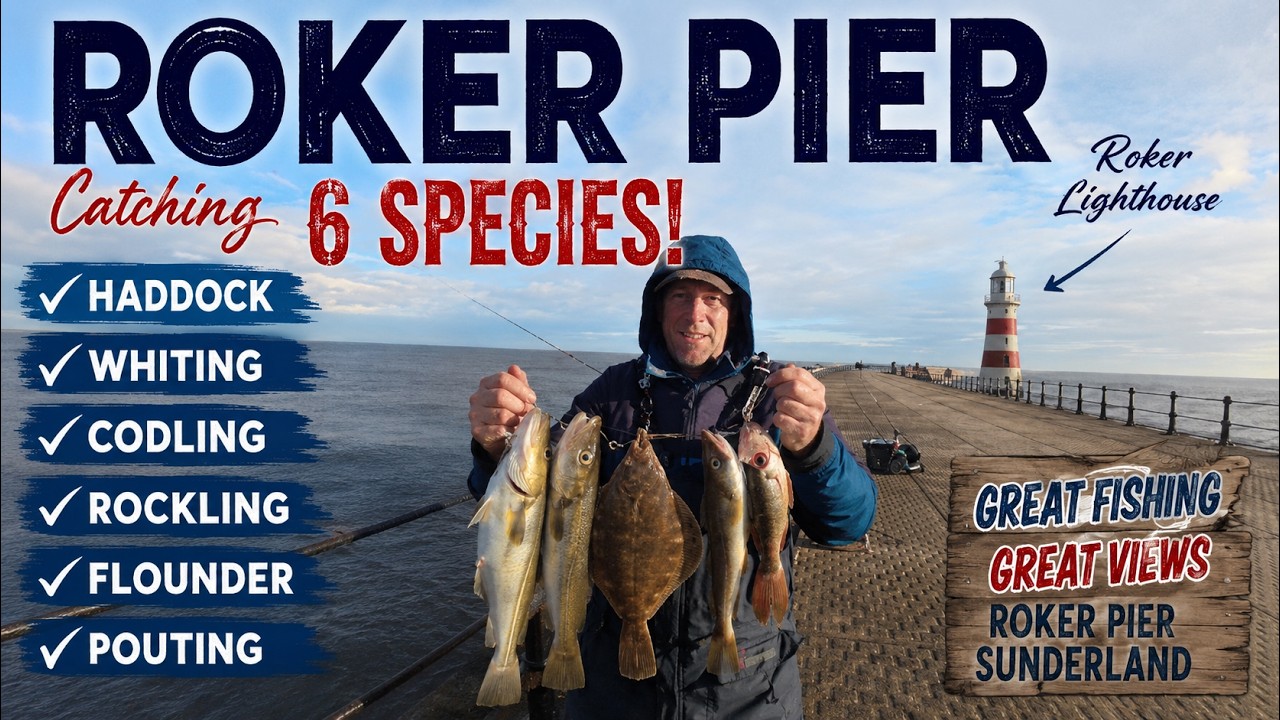 Fishing Roker Pier Barrier 6 Species