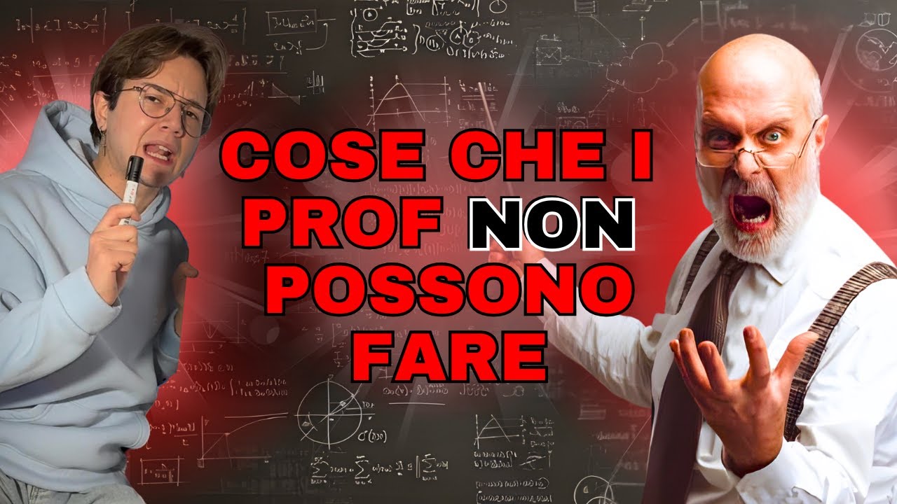 COSE che i PROF NON POSSONO FARE! #scuola #prof #professori
