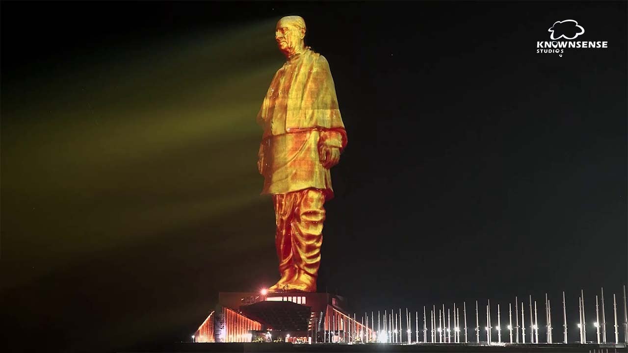 Statue of Unity | Projection Mapping Show | 2019